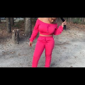 Pink Sweat Suit